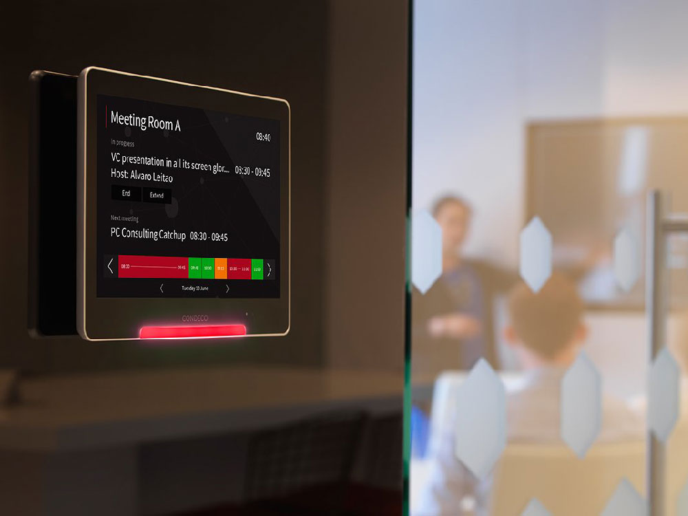 Réservez facilement votre salle de réunion avec l'écran Condeco